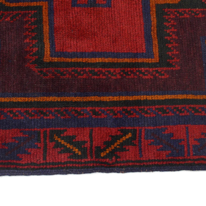 Afghan Balochi Rug 2' 11" x 4' 6" Hand-Knotted | No. AL10752