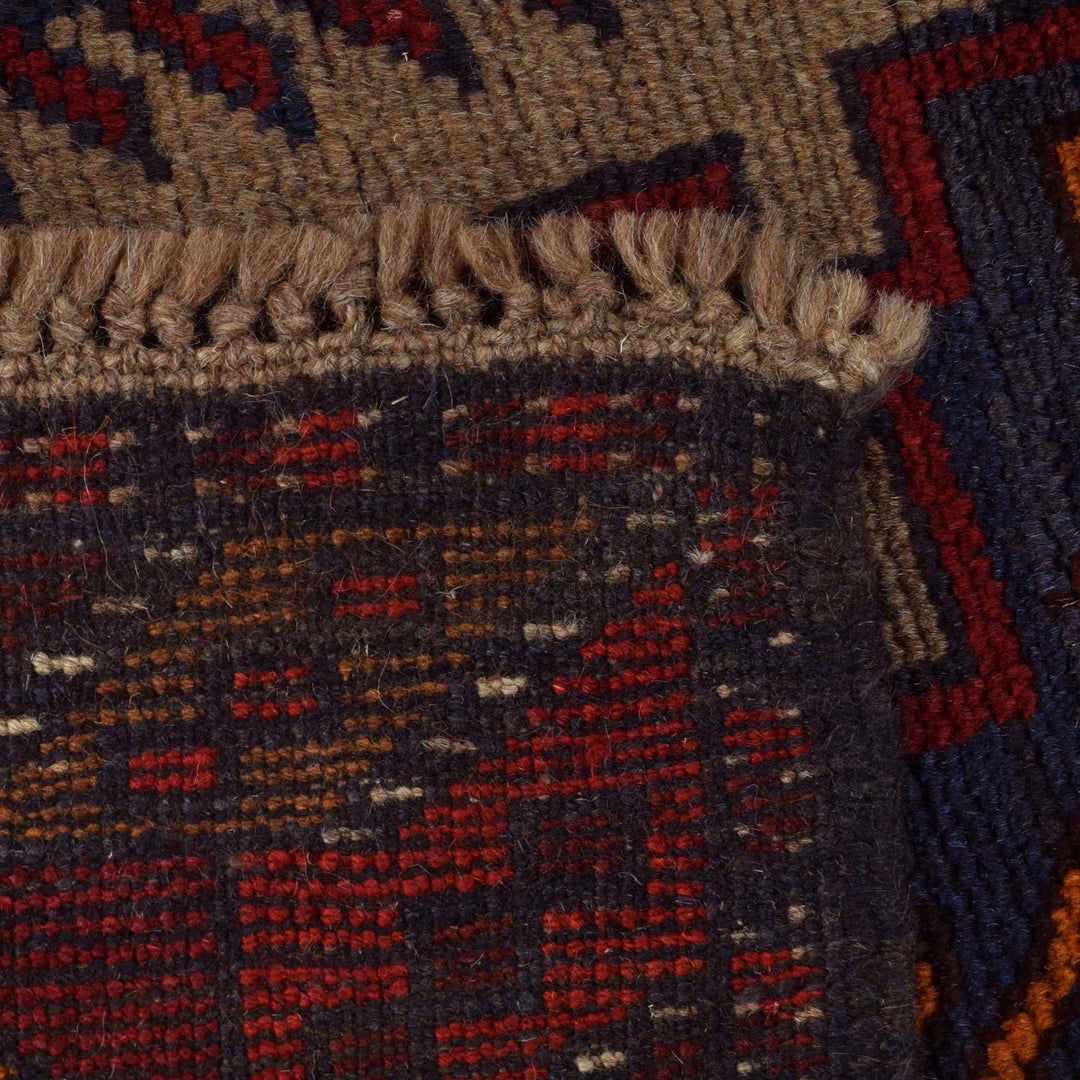 Afghan Baluchi Rug 2' 10" x 4' 3" Hand-Knotted | No. AL10761