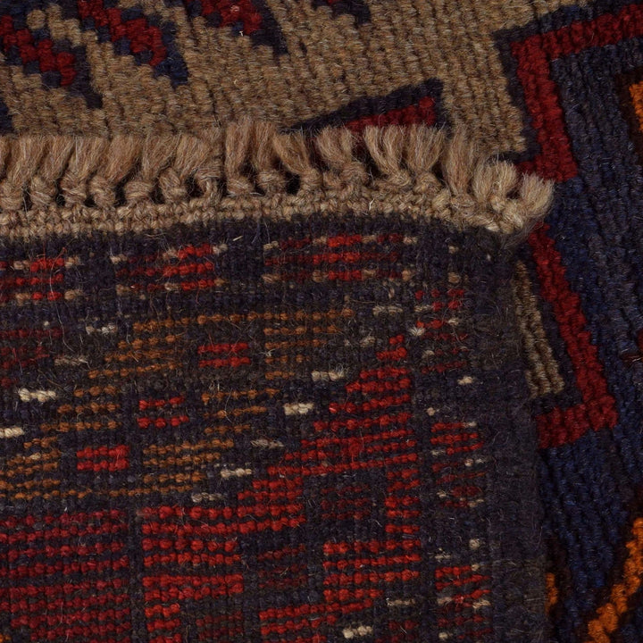 Afghan Baluchi Rug 2' 10" x 4' 3" Hand-Knotted | No. AL10761