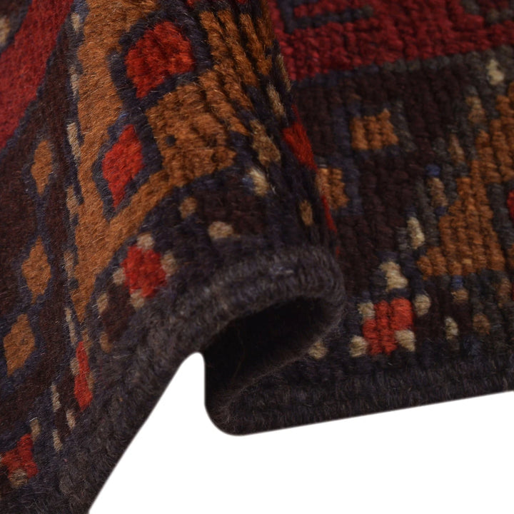 Afghan Baluchi Rug 2' 10" x 4' 3" Hand-Knotted | No. AL10761