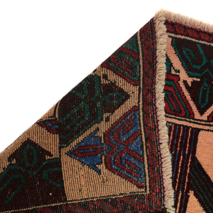 Afghan Baluchi Rug 3' 0" x 4' 8" Hand-Knotted | No. AL10799