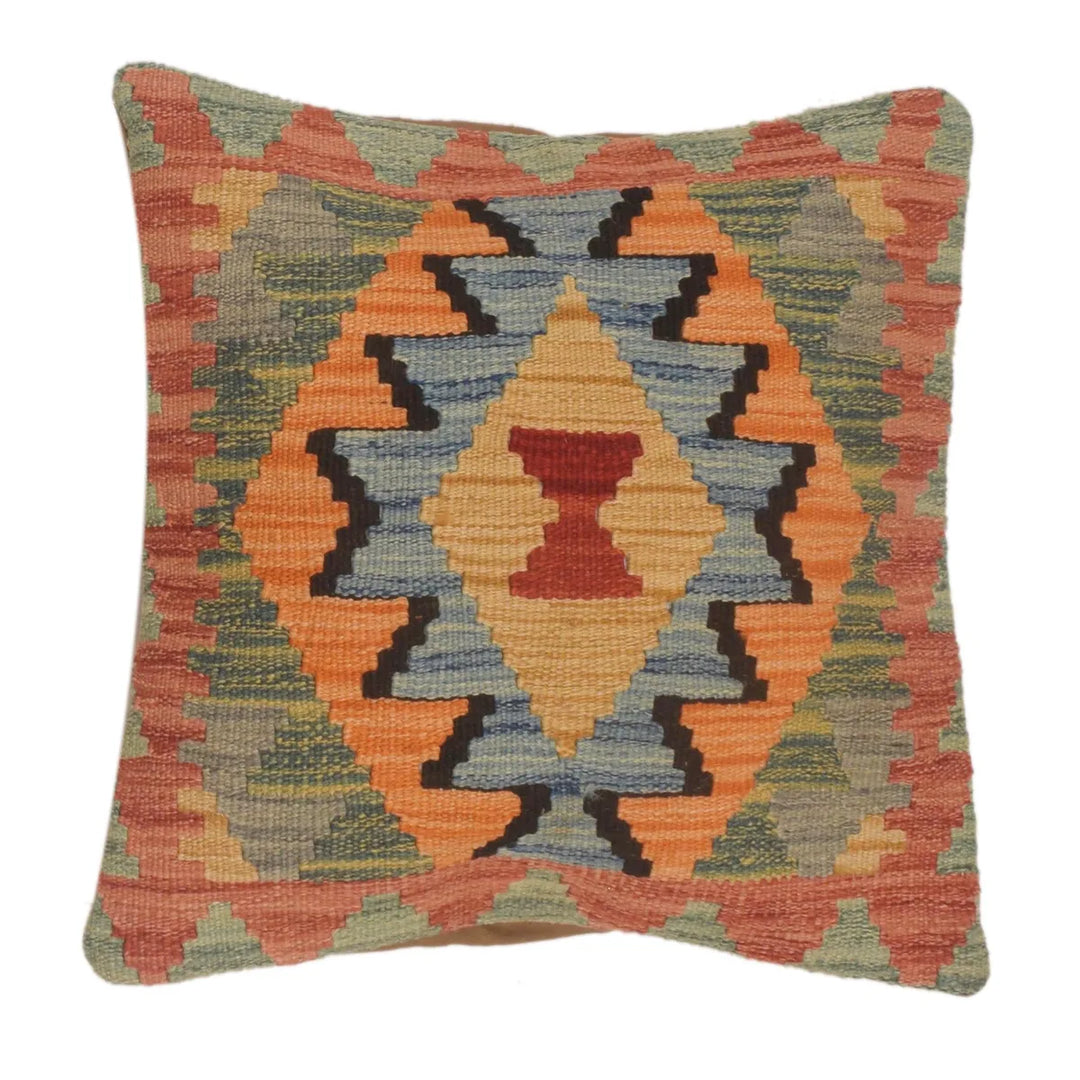 Afghan Cushion Cover 1' 6" x 1' 6" Flat-Weave | No. AL10913