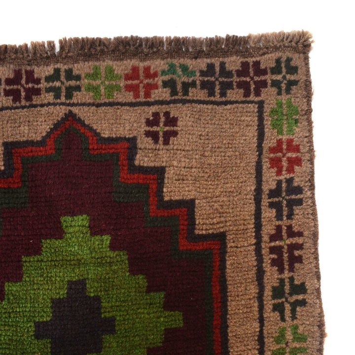 Afghan Baluchi Rug 3' 11" x 6' 4" Hand-Knotted | No. AL10974