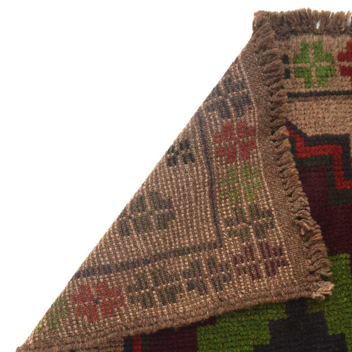 Afghan Baluchi Rug 3' 11" x 6' 4" Hand-Knotted | No. AL10974