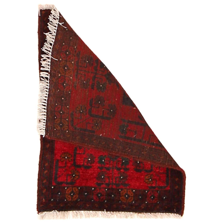 Afghan Oriental Doormat 1' 5" x 1' 10" Hand-Knotted | No. AL11047