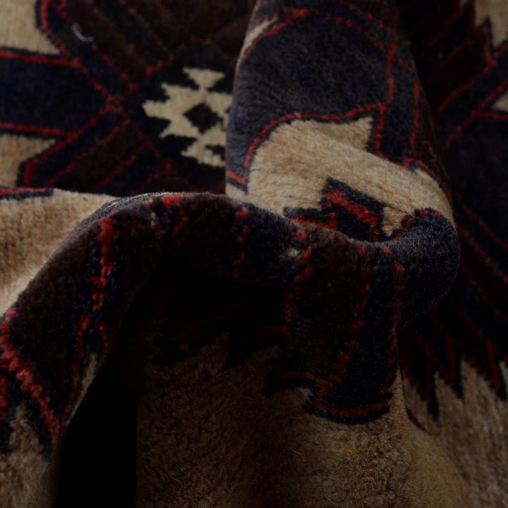 Afghan Baluchi Rug 2' 9" x 4' 9" Hand-Knotted | No. AL11081