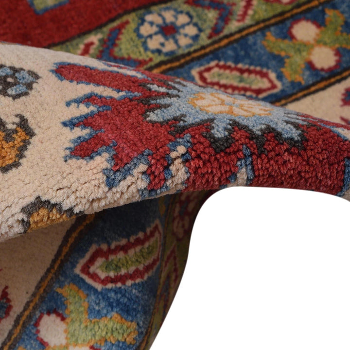 Red Afghan Kazak Rug 9' 11" x 16' 0" Hand-Knotted | No. AL11141