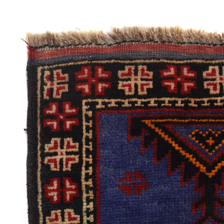 Afghan Baluchi Rug 2' 10" x 4' 8" Hand-Knotted | No. AL11170