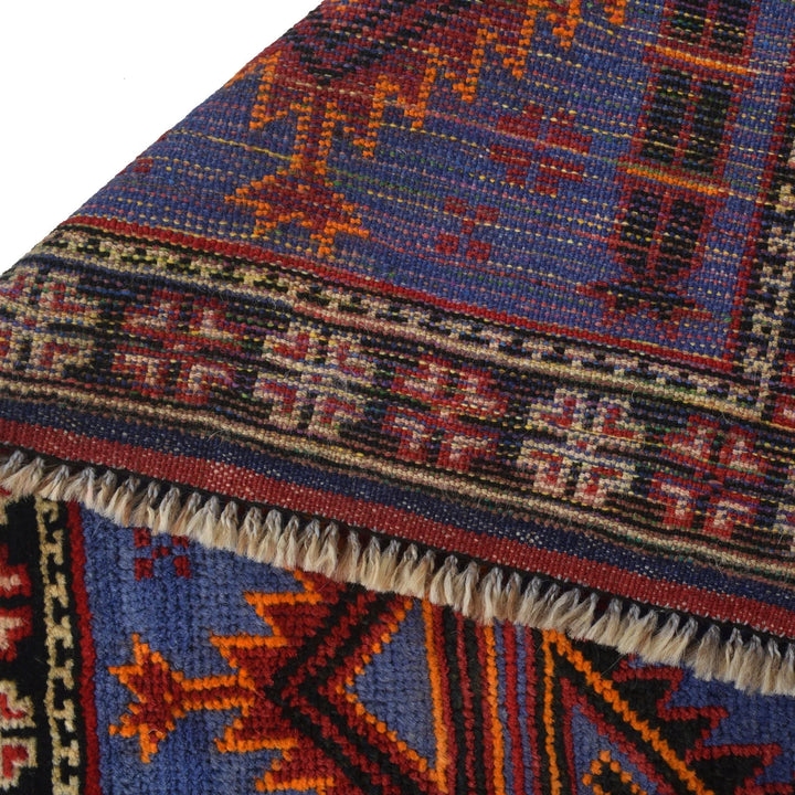 Afghan Baluchi Rug 2' 10" x 4' 8" Hand-Knotted | No. AL11170