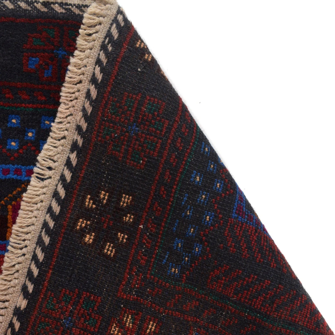 Afghan Oriental Rug 2' 9" x 4' 5" Hand-Knotted | No. AL11298