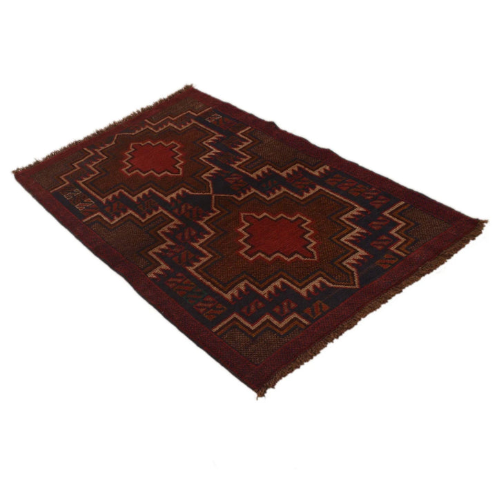 Afghan Baluchi Rug 2' 10" x 4' 6" Hand-Knotted | No. AL11346
