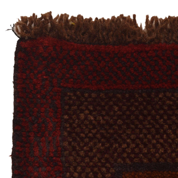 Afghan Baluchi Rug 2' 10" x 4' 6" Hand-Knotted | No. AL11346