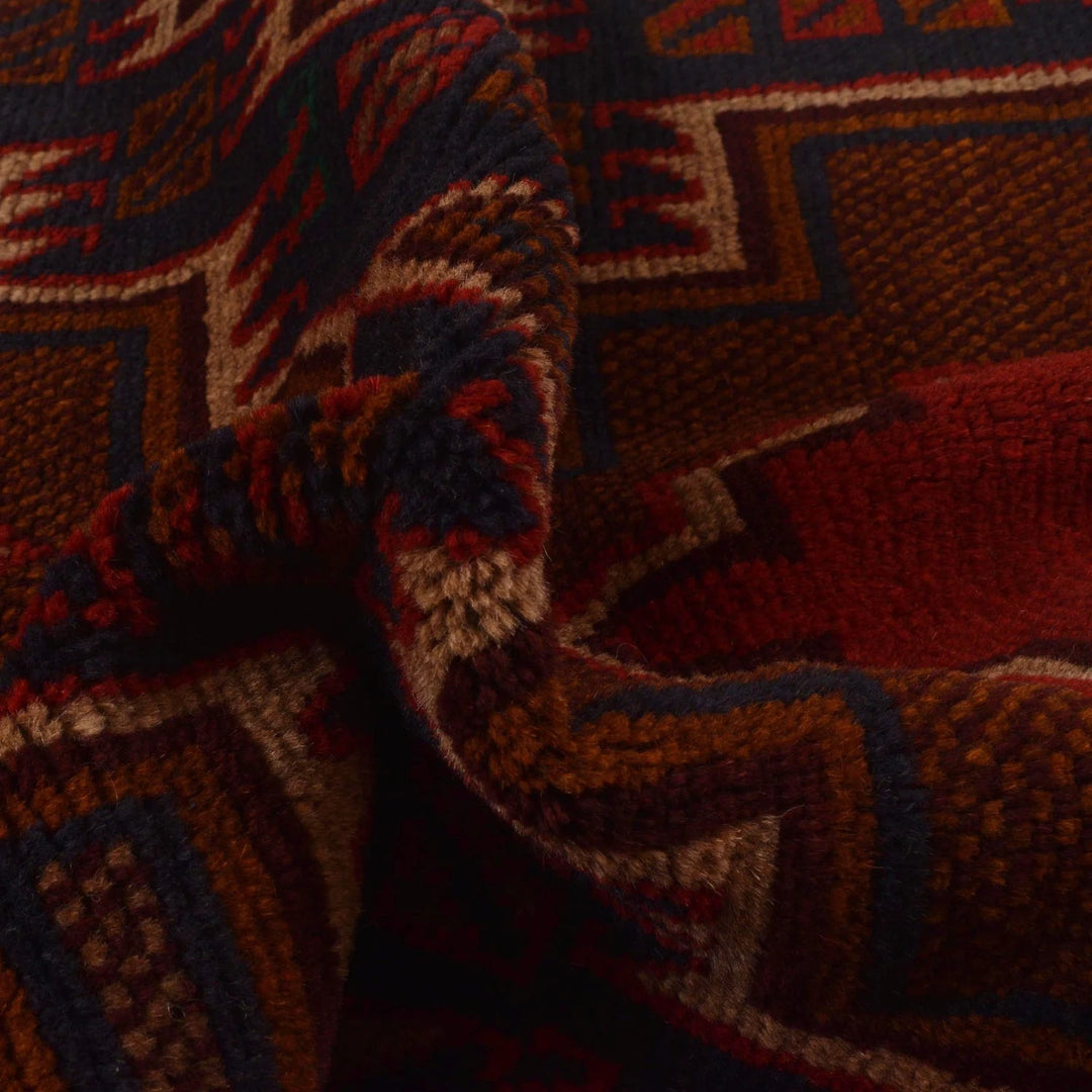 Afghan Baluchi Rug 2' 10" x 4' 6" Hand-Knotted | No. AL11346