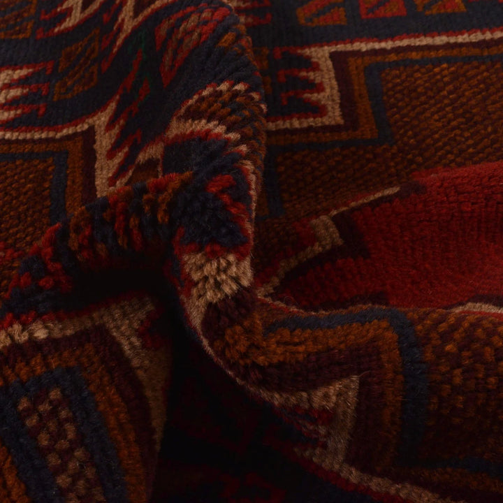 Afghan Baluchi Rug 2' 10" x 4' 6" Hand-Knotted | No. AL11346