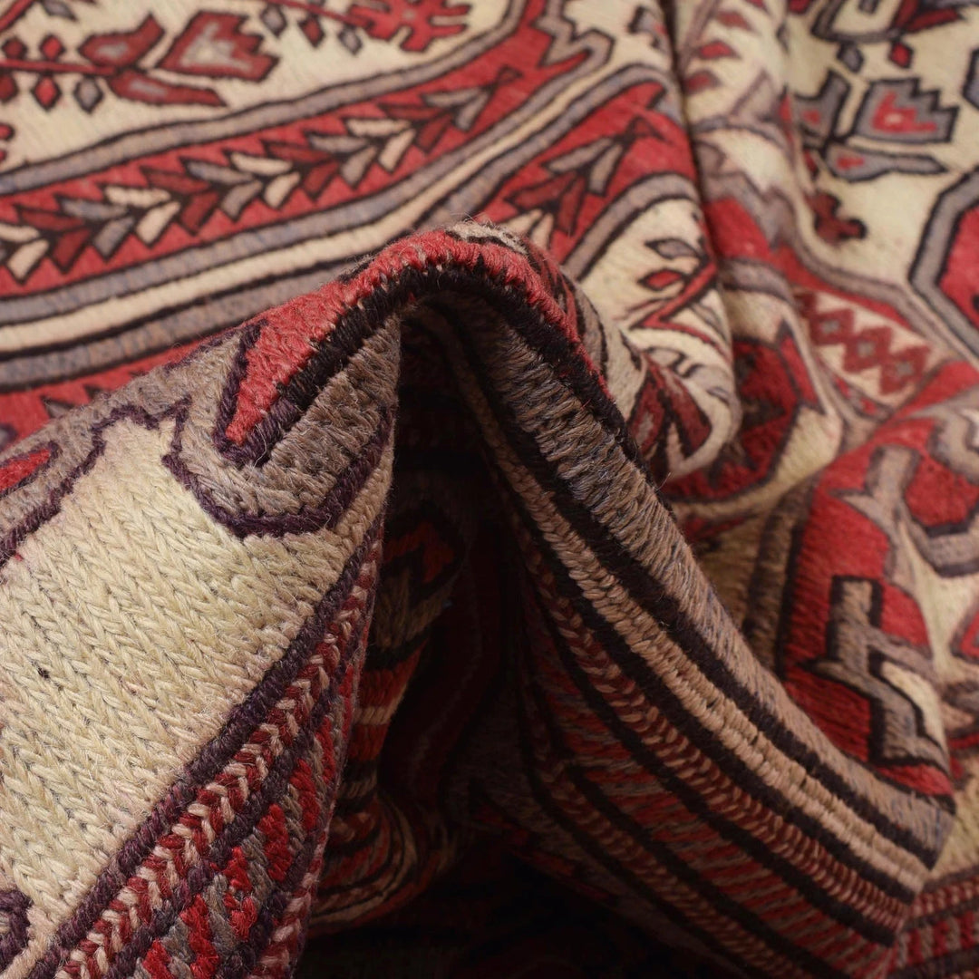Afghan Kilim Rug 6' 6" x 8' 11" Flat-Weave | No. AL11444