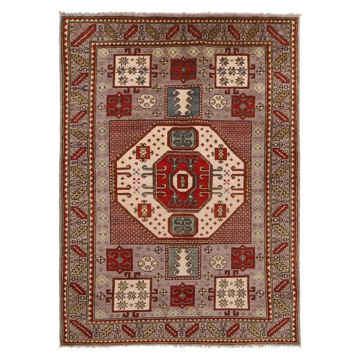 Afghan Mamluk Rug 4' 1" x 5' 11" Hand-Knotted | No. AL11474