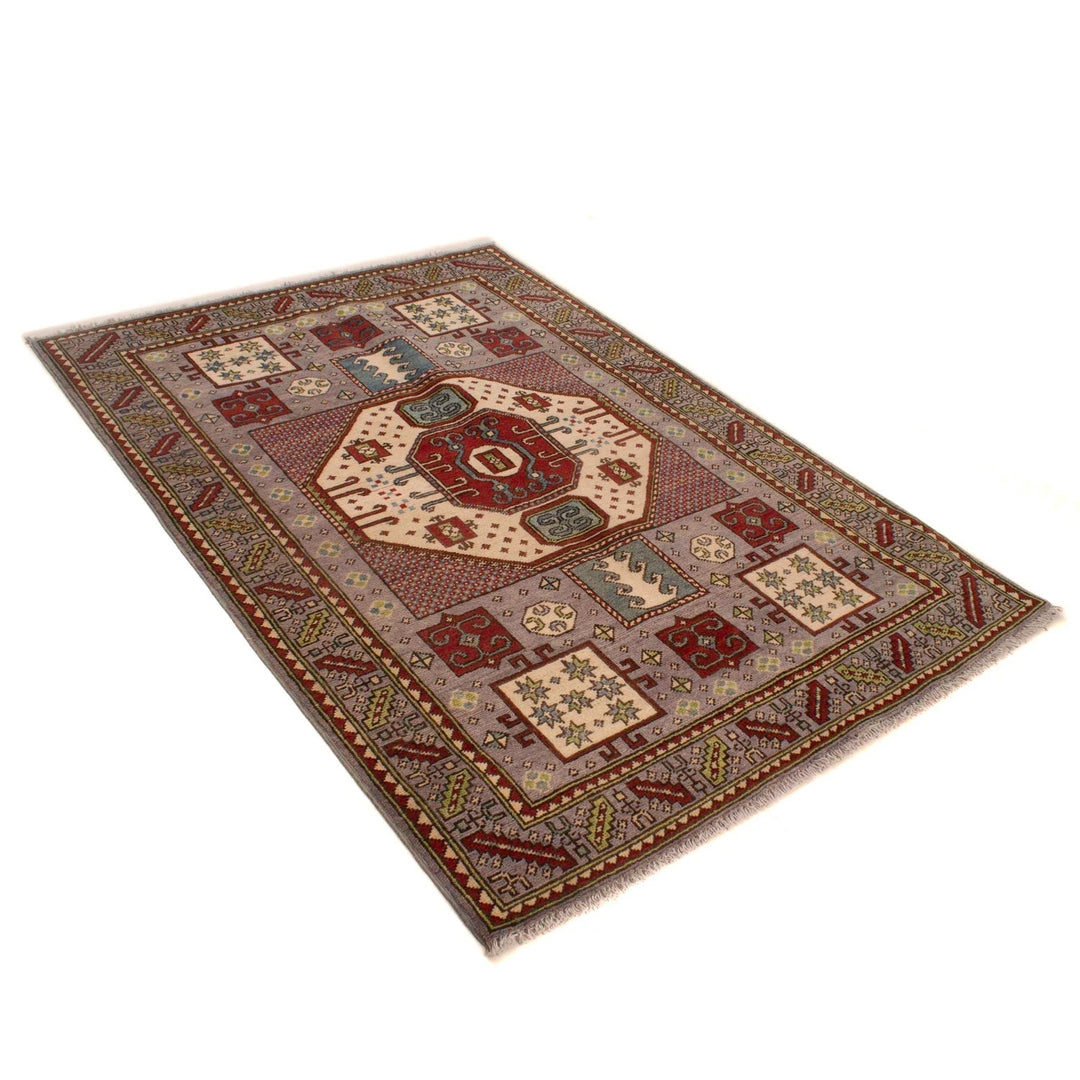Afghan Mamluk Rug 4' 1" x 5' 11" Hand-Knotted | No. AL11474