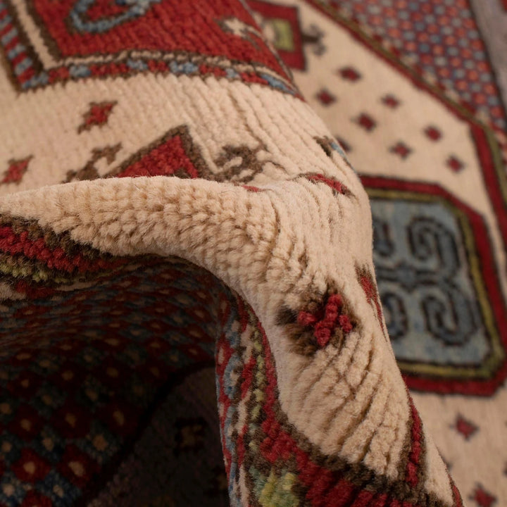 Afghan Mamluk Rug 4' 1" x 5' 11" Hand-Knotted | No. AL11474