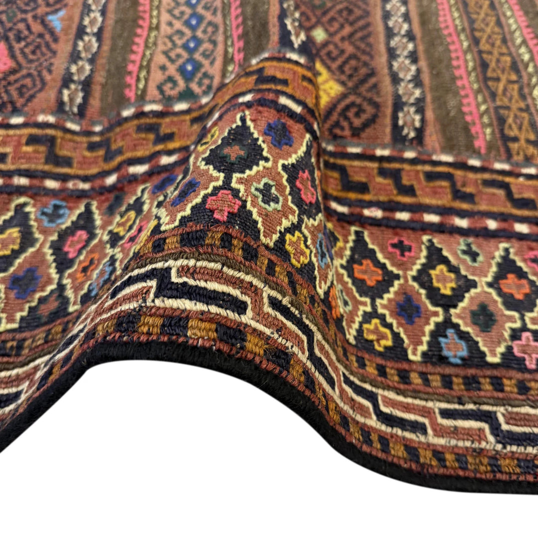 Afghan Laghari Kilim Rug 4' 0" x 6' 4" Hand-Knotted | No. AL11524