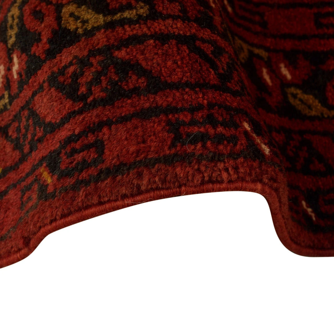 Red Afghan Khal Mohammadi Rug 7' 1" x 9' 11" Hand-Knotted | No. AL11652