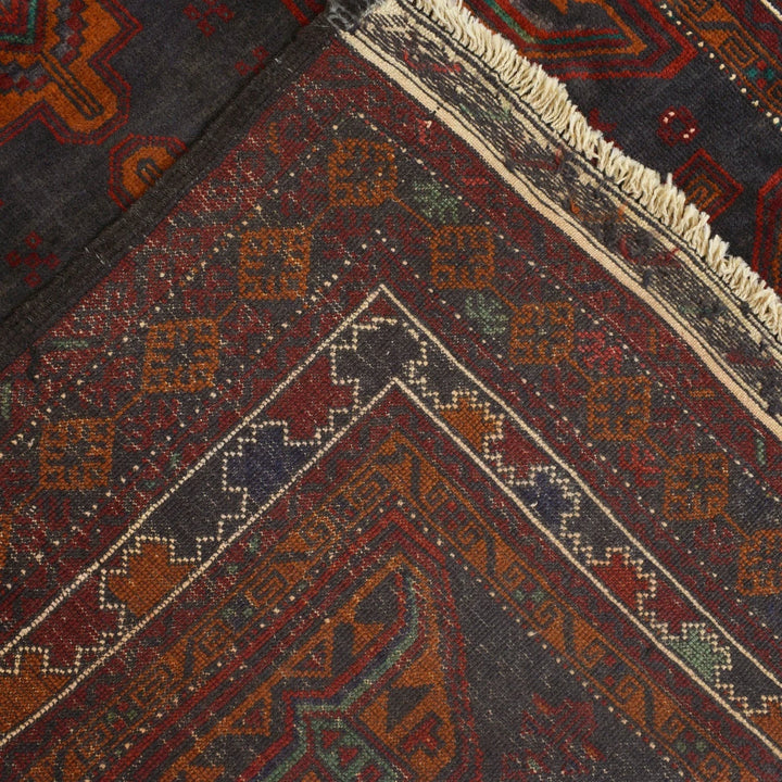 Afghan Baluchi Rug 4' 0" x 6' 1" Hand-Knotted | No. AL11800