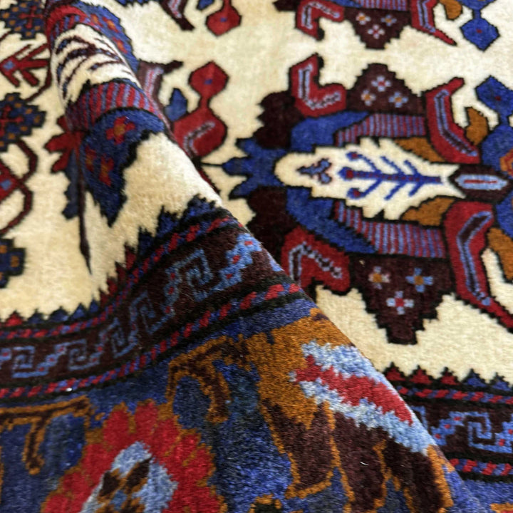 Multicolor Afghan Baluchi Rug 3' 7" x 4' 6" Hand-Knotted | No. AL11885
