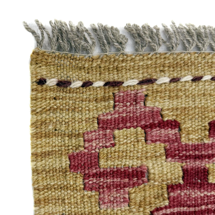 Afghan Vegetable Kilim Rug 3' 2" x 4' 11" Flat-Weave | No. AL118936