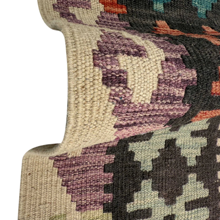 Afghan Vegetable Kilim Rug 6'9" x 9'11" Flat-Weave | No. AL11896