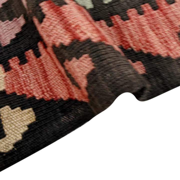 Afghan Vegetable Kilim Rug 6' 8" x 9' 5" Flat-Weave | No. AL119502