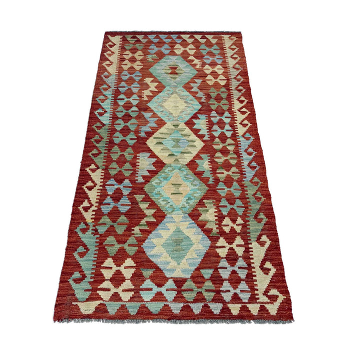 Afghan Vegetable Kilim Rug 2' 8" x 6' 3" Flat-Weave | No. AL119743