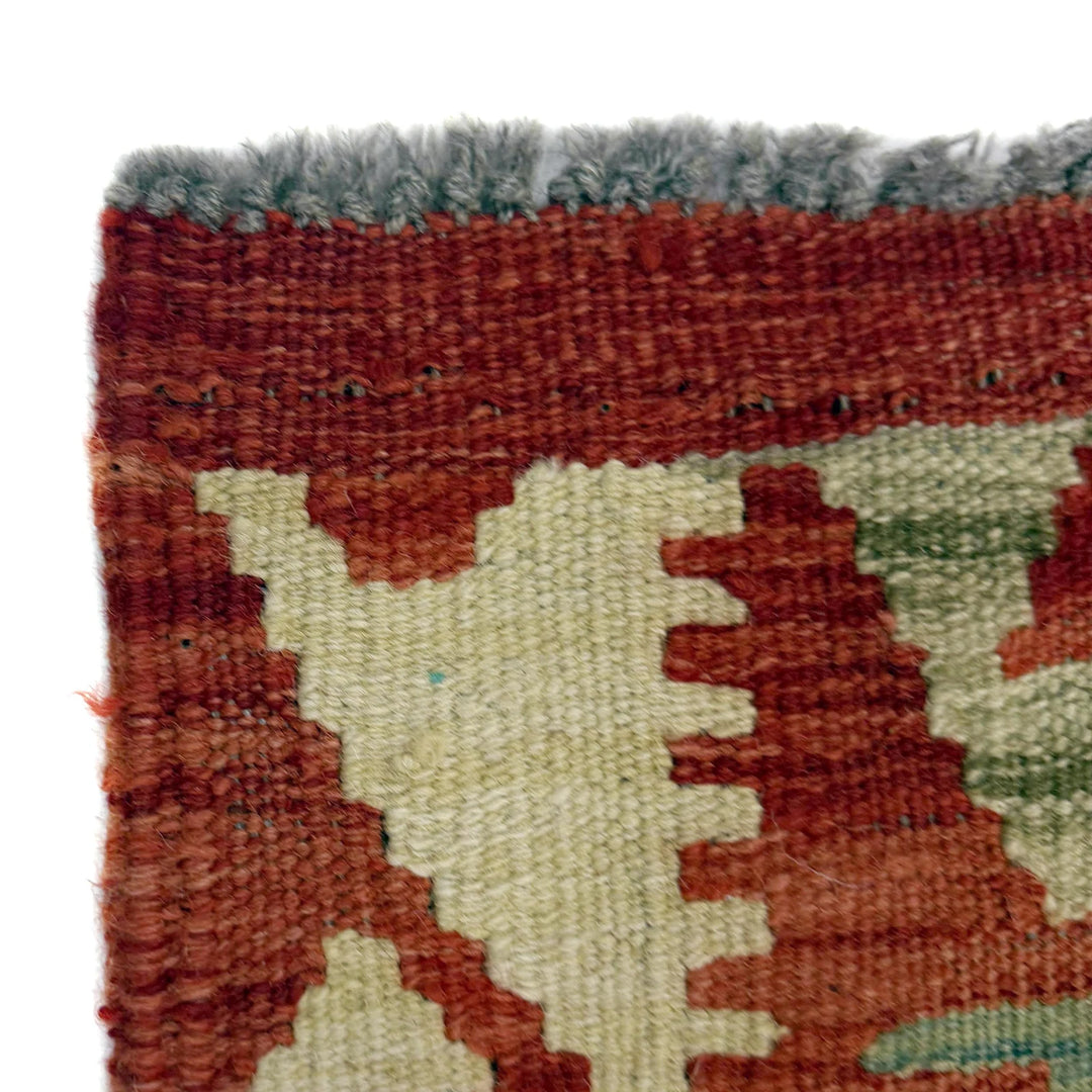 Afghan Vegetable Kilim Rug 2' 8" x 6' 3" Flat-Weave | No. AL119743
