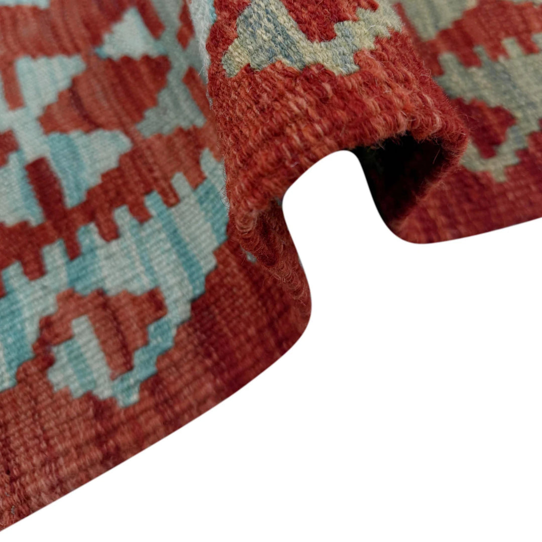 Afghan Vegetable Kilim Rug 2' 8" x 6' 3" Flat-Weave | No. AL119743