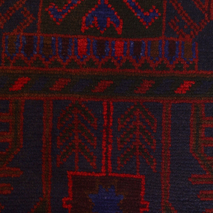 Dark Blue Afghan Baluchi Rug 2' 11" x 4' 6" Hand-Knotted | No. AL11985