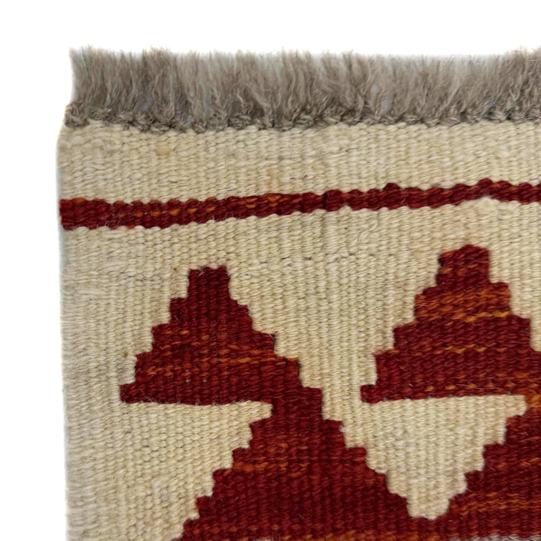 Afghan Vegetable Kilim Rug 3' 0" x 4' 10" Flat-Weave | No. AL123497