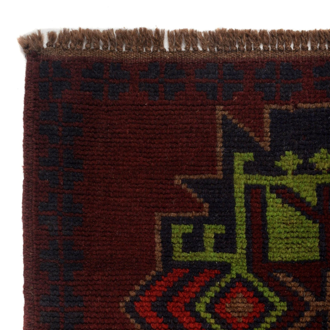 Afghan Baluchi Rug 4' 1" x 6' 4" Hand-Knotted | No. AL12381