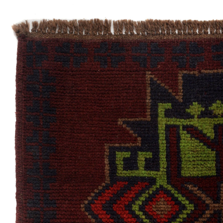 Afghan Baluchi Rug 4' 1" x 6' 4" Hand-Knotted | No. AL12381