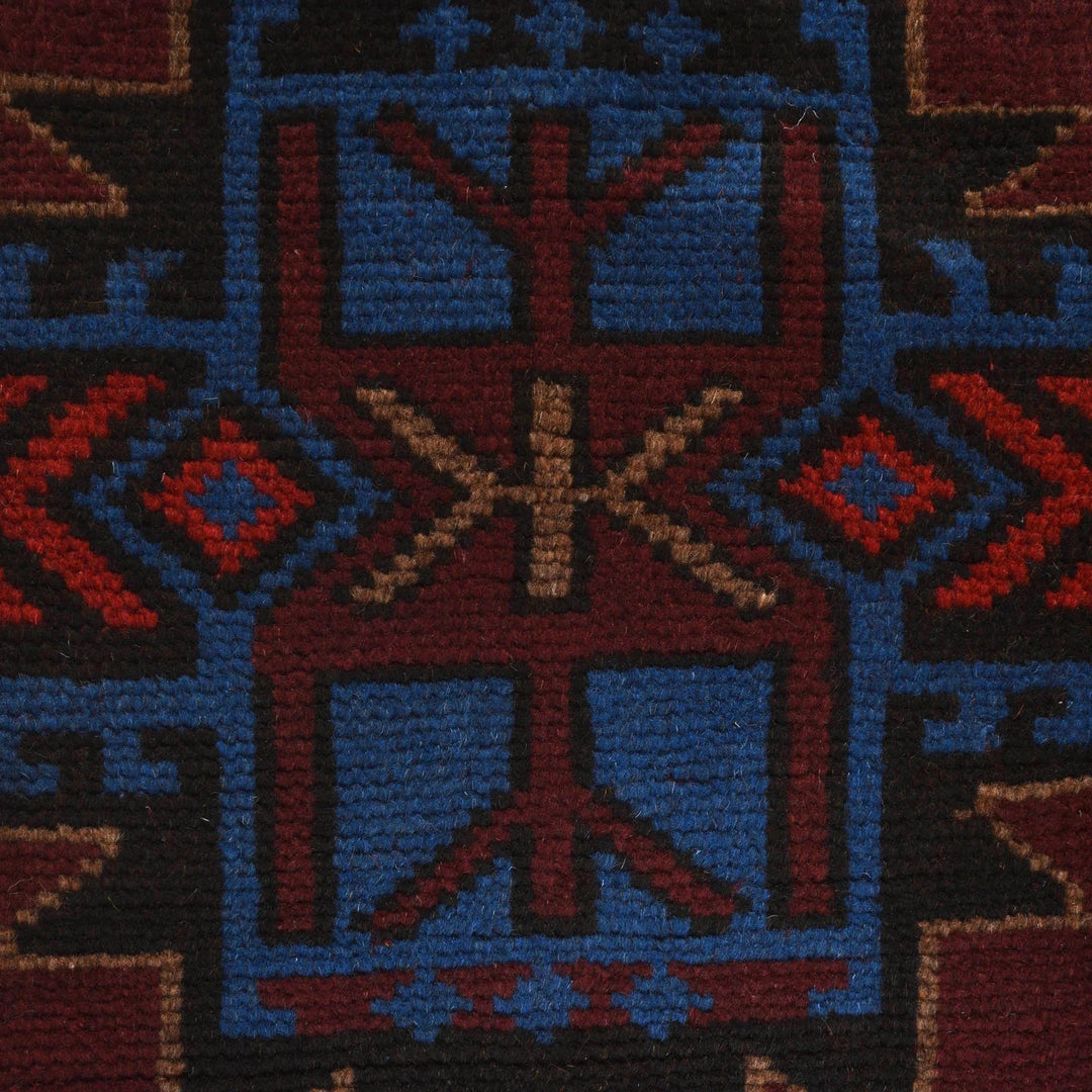 Afghan Baluchi Rug 4' 1" x 6' 4" Hand-Knotted | No. AL12381