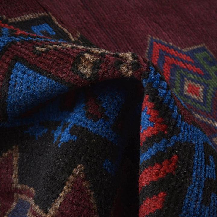 Afghan Baluchi Rug 4' 1" x 6' 4" Hand-Knotted | No. AL12381