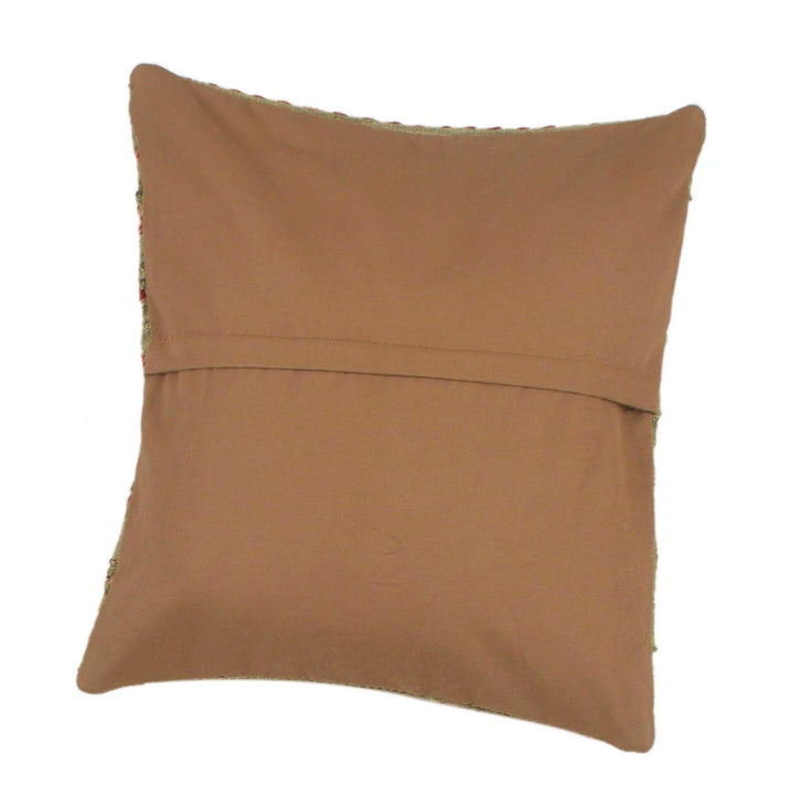 Afghan Kilim Cushion 1' 5" x 1' 4" Flat-Weave | No. AL12449