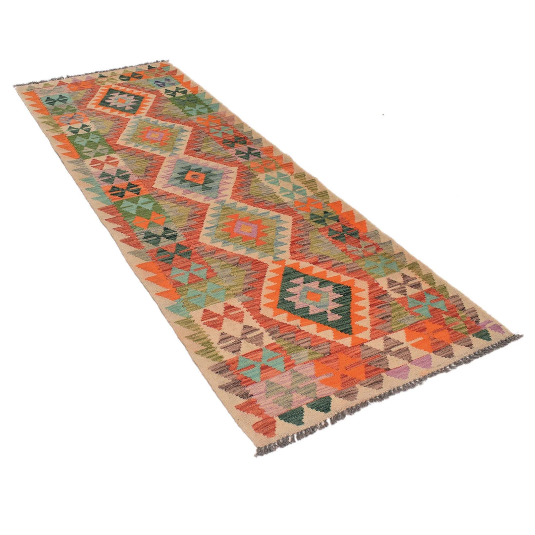 Afghan Oriental Kilim Rug 2' 9" x 8' 0" Hand-Knotted | No. AL12553