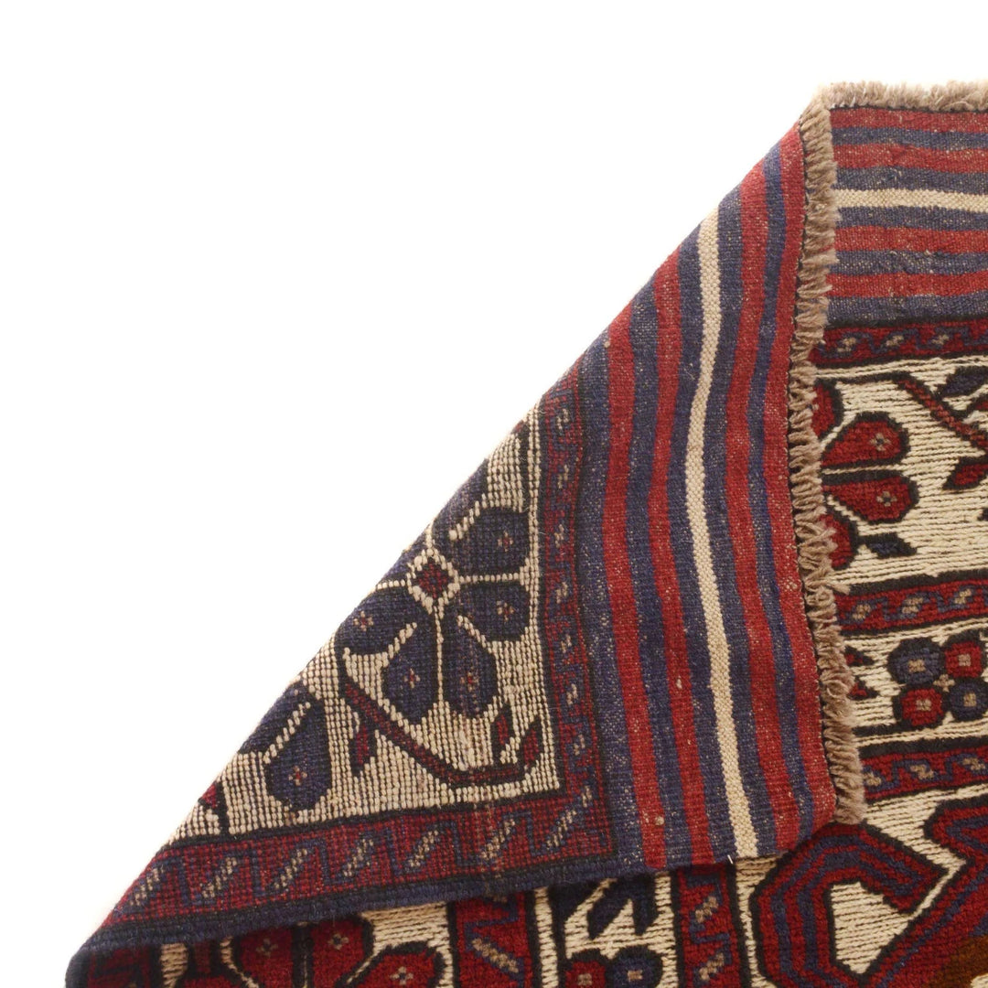 Afghan Barjasta Kilim Rug 3'11" x 6'0" Flat-Weave | No. AL12569