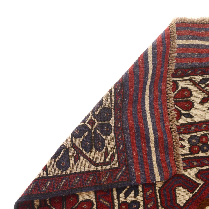 Afghan Barjasta Kilim Rug 3'11" x 6'0" Flat-Weave | No. AL12569