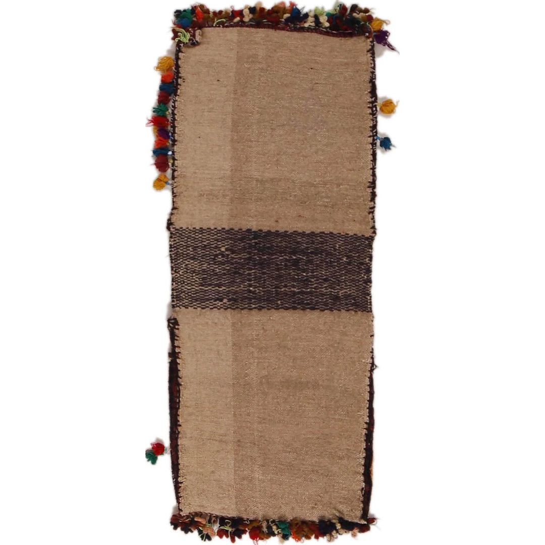 Afghan Saddle Bag Rug 1' 2" x 3' 2" Hand-Knotted | No. AL12590
