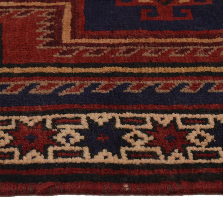 Afghan Baluchi Rug 2' 9" x 4' 4" Hand-Knotted | No. AL12610