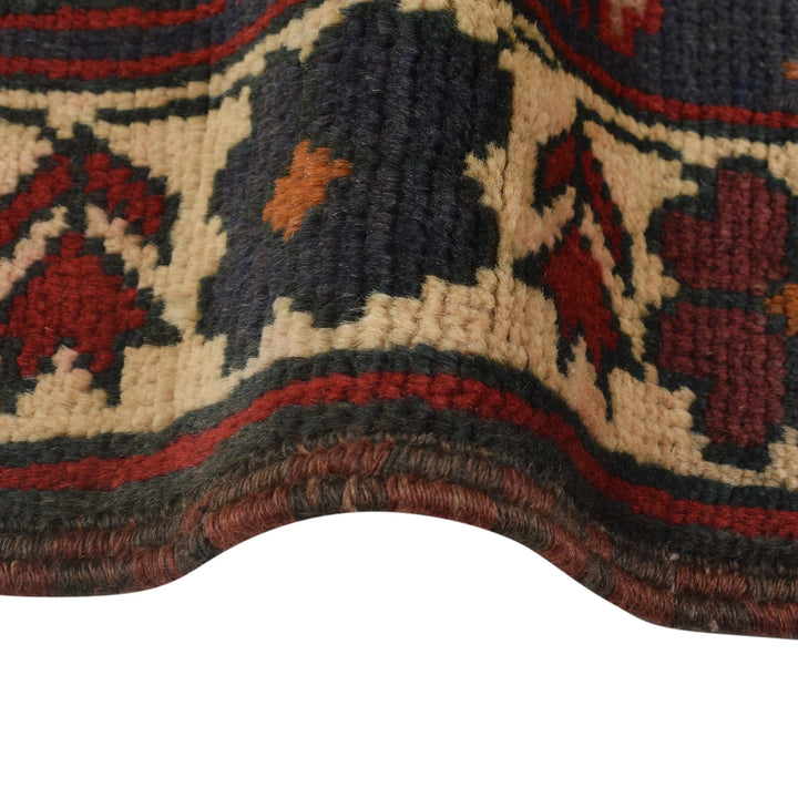 Red Afghan Prayer Rug 2' 9" x 4' 8" Hand-Knotted | No. AL12617