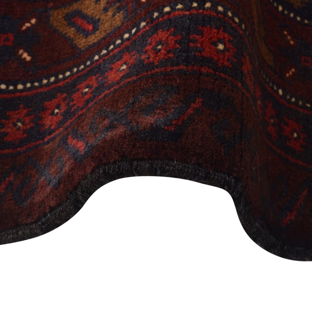 Afghan Baluchi Rug 4' 4" x 6' 8" Hand-Knotted | No. AL12664