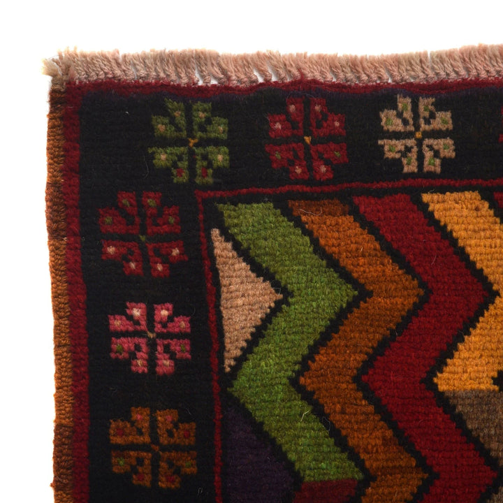 Afghan Baluchi Rug 3' 9" x 6' 4" Hand-Knotted | No. AL12726