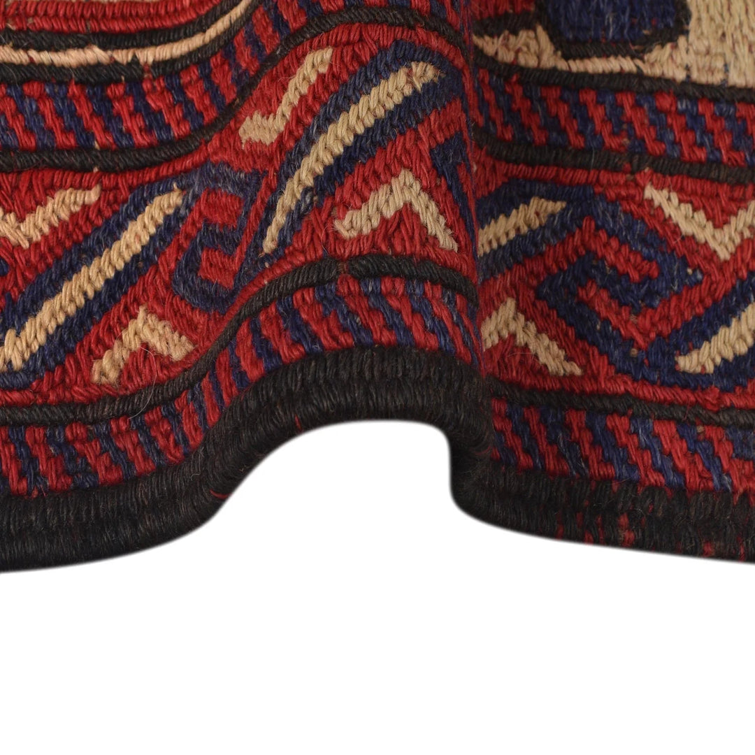 Beige Afghan Kilim Rug 2' 10" x 4' 8" Flat-Weave | No. AL12782
