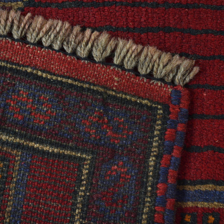 Blue Afghan Prayer Rug 2' 10" x 4' 7" Hand-Knotted | No. AL12828