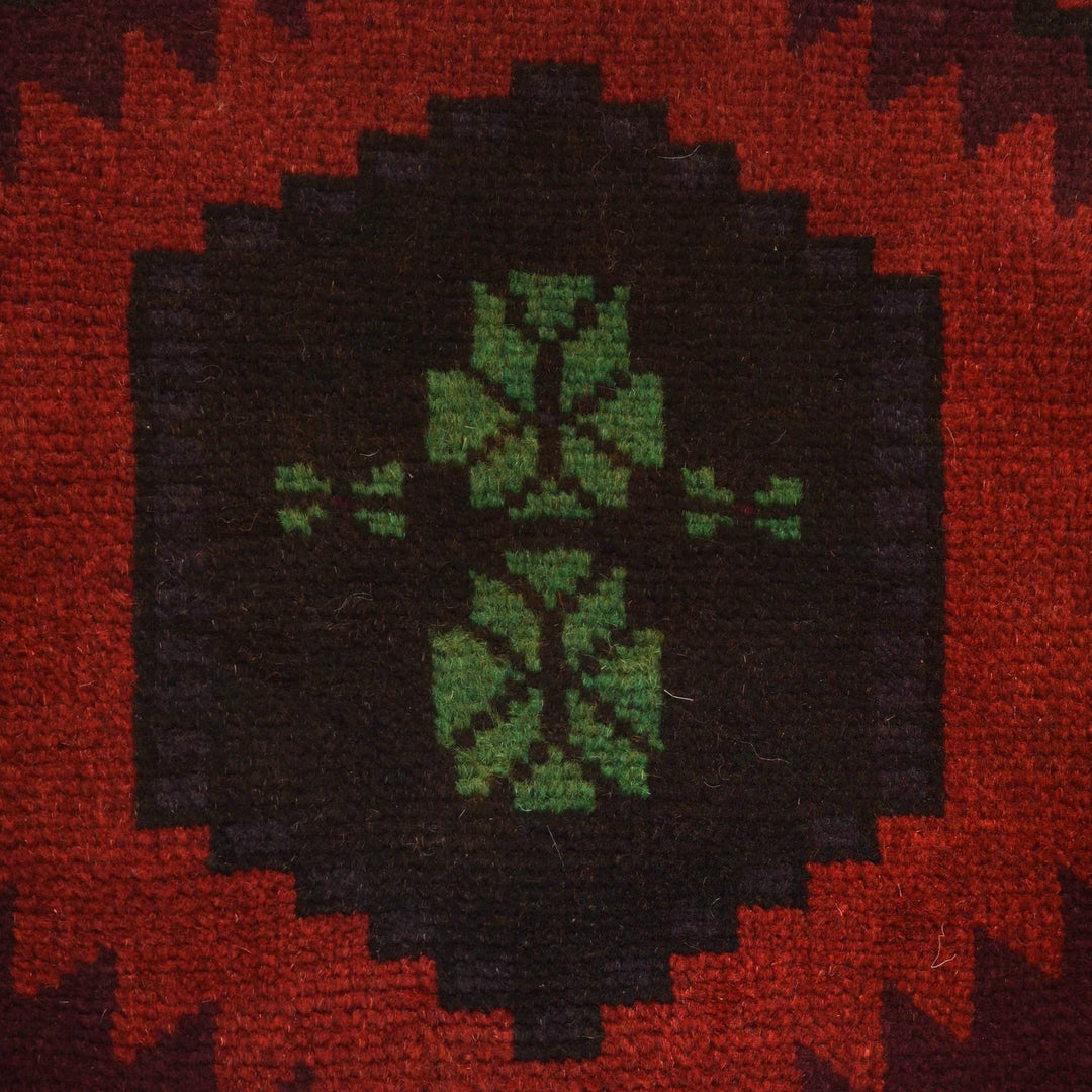 Afghan Baluchi Rug 4' 2" x 6' 8" Hand-Knotted | No. AL12871